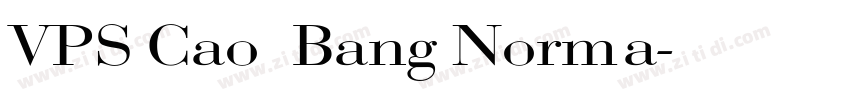 VPS Cao Bang Norma字体转换